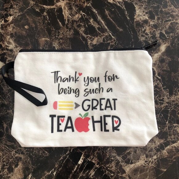 No Brand | Bags | Teacher Appreciation Bag Pouch Gift Travel Cosmetic ...